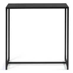 Console métal noir style industriel 80 cm