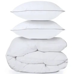 Couette 240x220 + 2 oreillers en plume d’oie