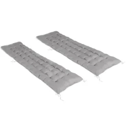 Coussin bain de soleil transat gris 180 cm