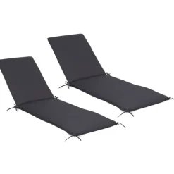 Coussins transat gris 190 cm