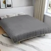 Couverture lestée 7kg 150x200 cm gris et crème