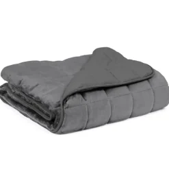 Couverture lestée 7kg 150x200 cm gris clair et gris foncé