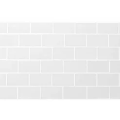 Crédence adhésive murale effet carrelage blanc