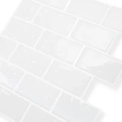 Crédence adhésive murale effet carrelage blanc