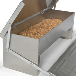 Distributeur de graines pour poules anti nuisible