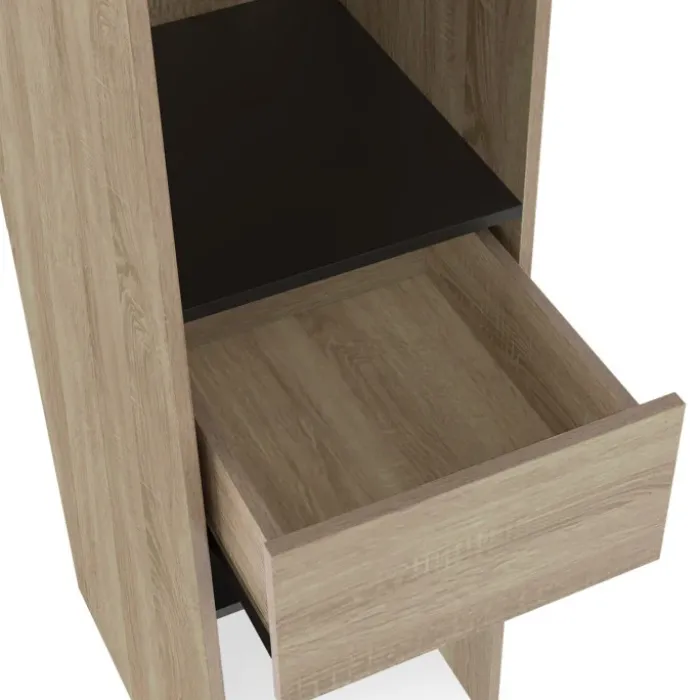 Dressing extensible avec double penderie et rideau noir