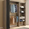 Dressing extensible bois et noir