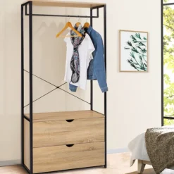 Dressing industriel 2 tiroirs 80 cm