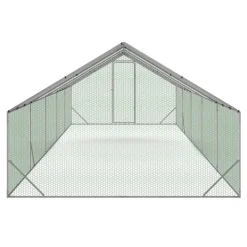 Enclos poulailler 30 m² parc grillagé en acier galvanisé