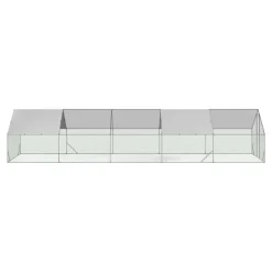 Enclos poulailler 30 m² parc grillagé en acier galvanisé