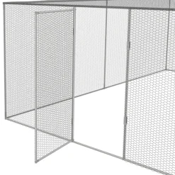 Enclos poulailler 3 x 4 m de 12 m2 en acier galvanisé