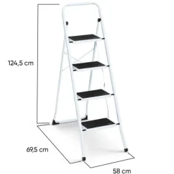 Escabeau 4 marches pliable