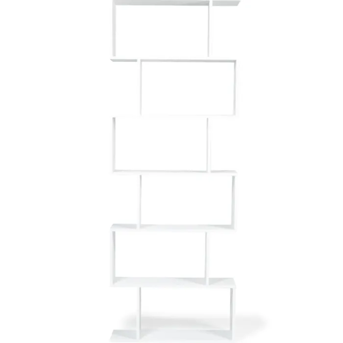 Etagère blanche en S 6 niveaux