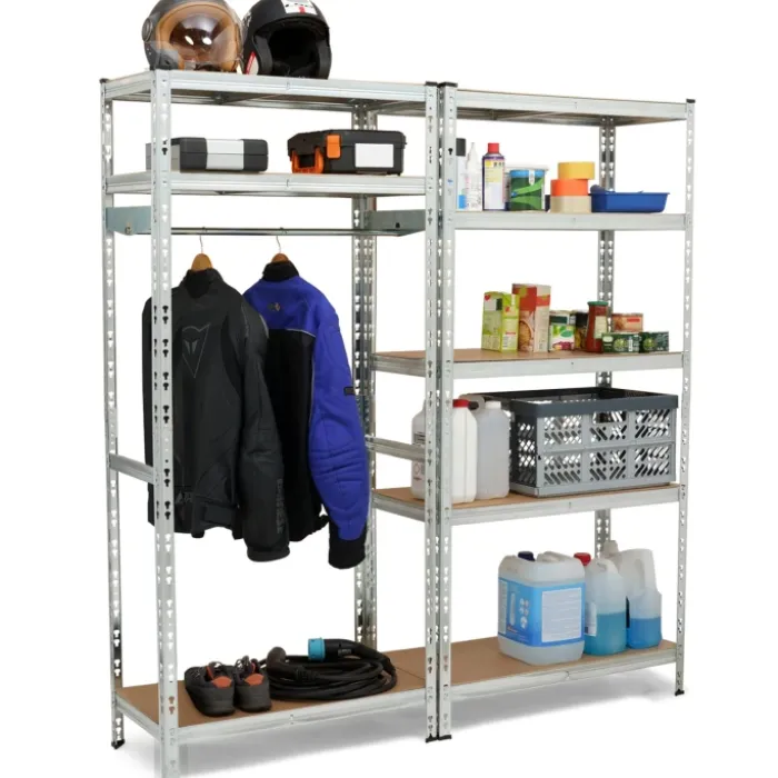 Etagère charge lourde 8 plateaux avec vestiaire