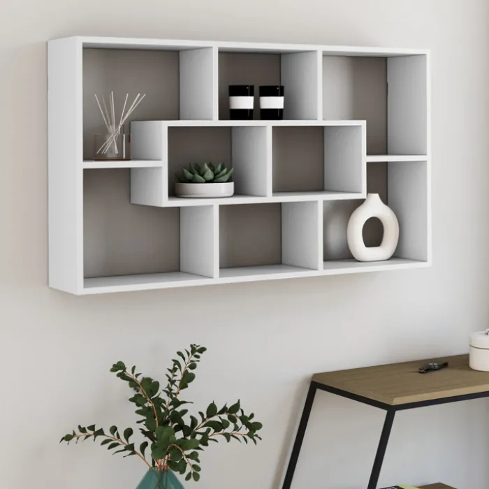 Etagère murale blanche