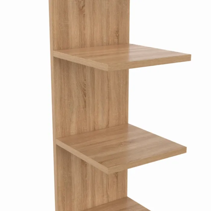 Etagère murale suspendue façon hêtre 190 cm