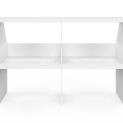Etagère sous pente 4 cases 160 x 50 x 110/70 cm blanc