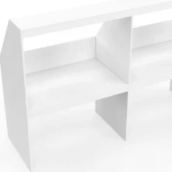 Etagère sous pente 4 cases 160 x 50 x 110/70 cm blanc