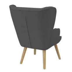 Fauteuil scandinave confortable gris