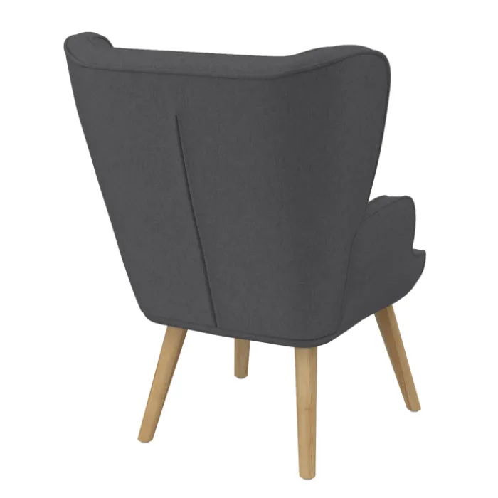 Fauteuil scandinave confortable gris