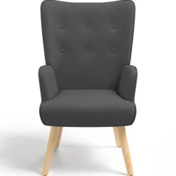 Fauteuil scandinave gris anthracite IVAR