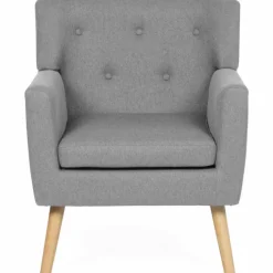 Fauteuil scandinave gris chiné
