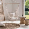 Fauteuil suspendu macramé