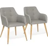 Fauteuils scandinaves gris