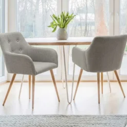 Fauteuils scandinaves gris