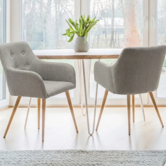 Fauteuils scandinaves gris