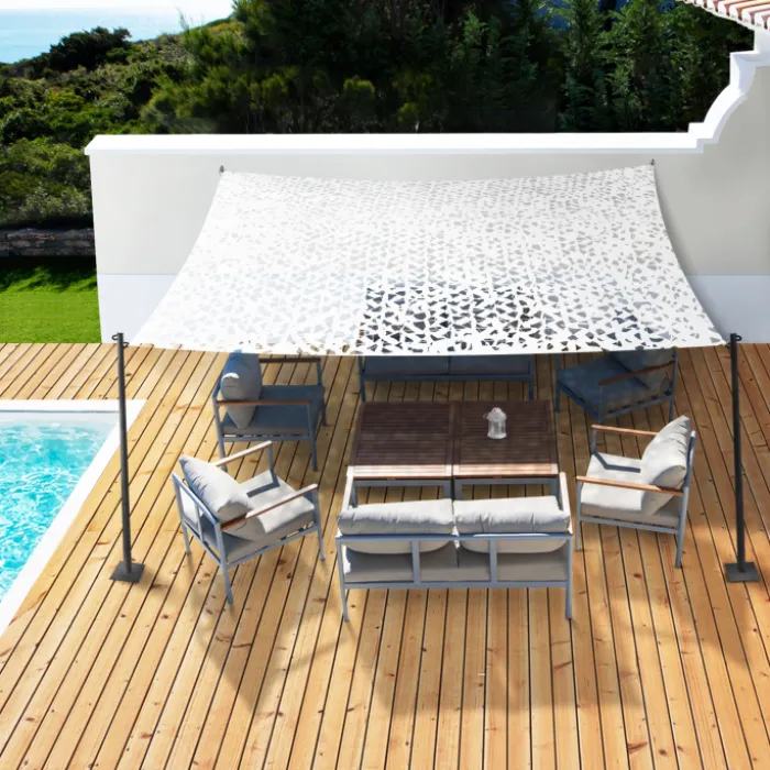 Filet camouflage blanc 3x4m