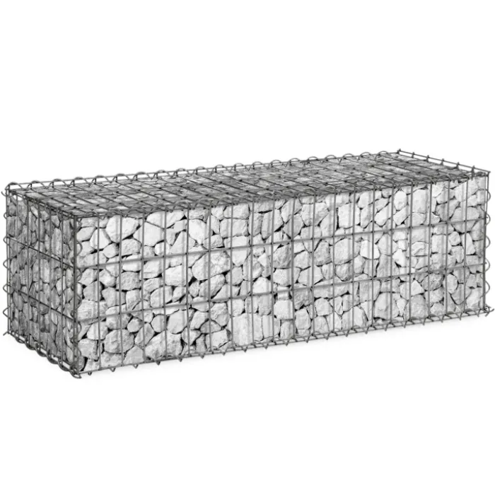 Gabions pour pierre (jardin) 100 x 30 x 30 cm : lot de 2