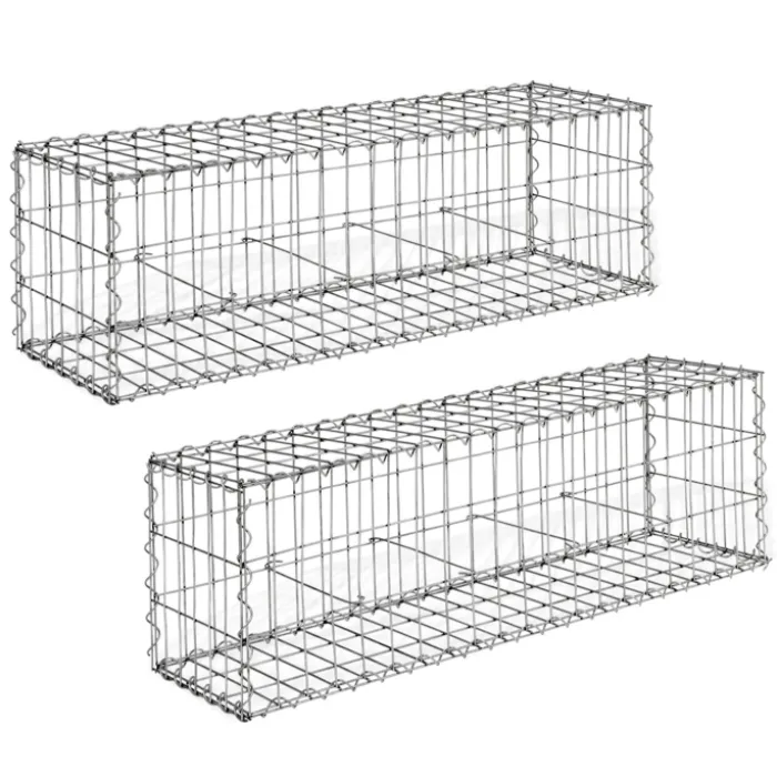 Gabions pour pierre (jardin) 100 x 30 x 30 cm : lot de 2