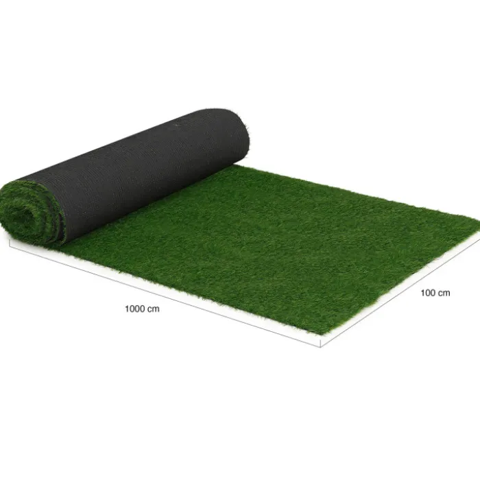 Gazon artificiel 20 mm d’épaisseur 1x10 m pour jardin/balcon