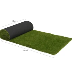 Gazon synthétique 40 mm d'épaisseur 1x10 M pour jardin / balcon