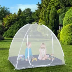 Grande moustiquaire dôme pop-up 195x180 cm pour lit