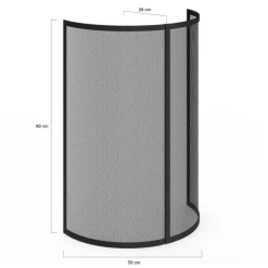 Grille de protection pare feu 1 volet pour poêle et cheminée