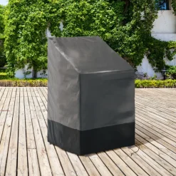 Housse protection chaise imperméable grise et noire