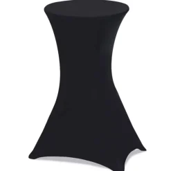 Housses noires pour table haute de réception