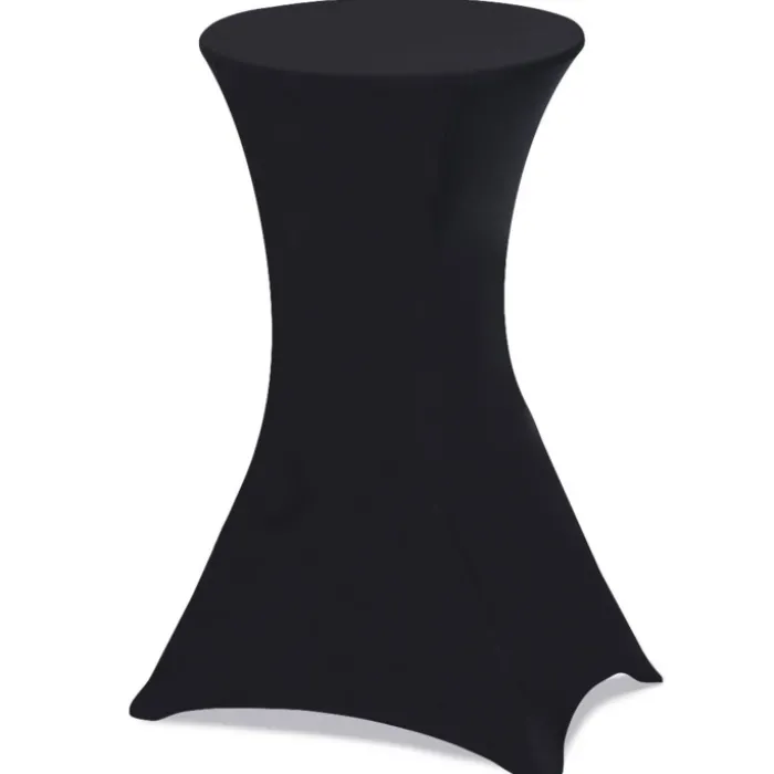 Housses noires pour table haute de réception