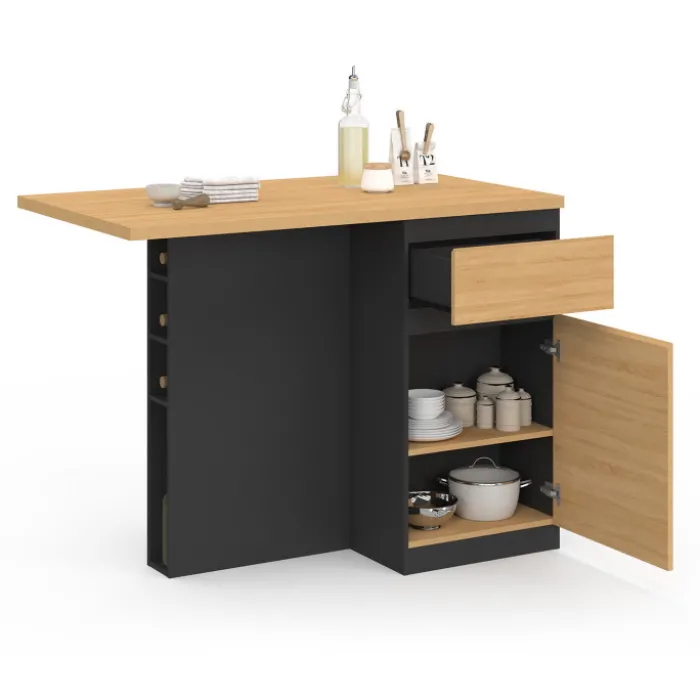 Ilot central range bouteilles 4 personnes