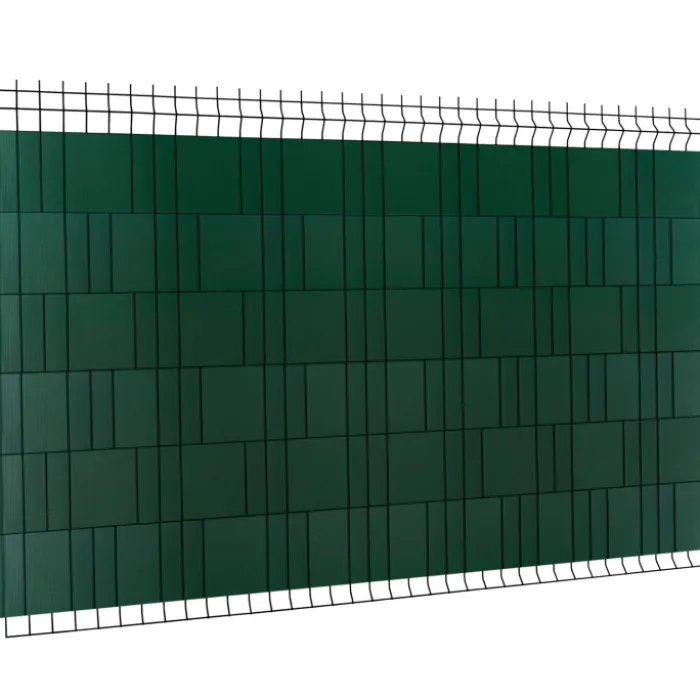 Lamelles occultantes PVC vert 35m pour grillage rigide