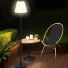 Lampadaire solaire extérieur LED multicolore