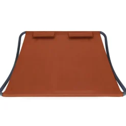 Lit bain de soleil 2 places terracotta en toile