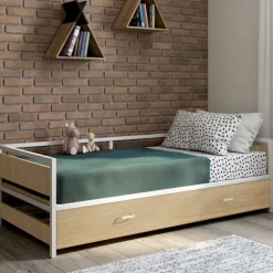 Lit banquette convertible style industriel