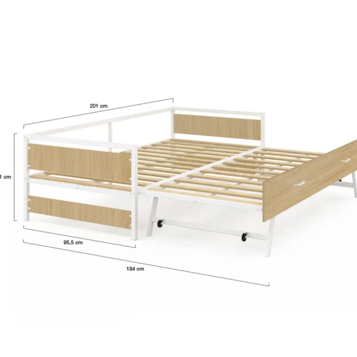 Lit banquette convertible style industriel