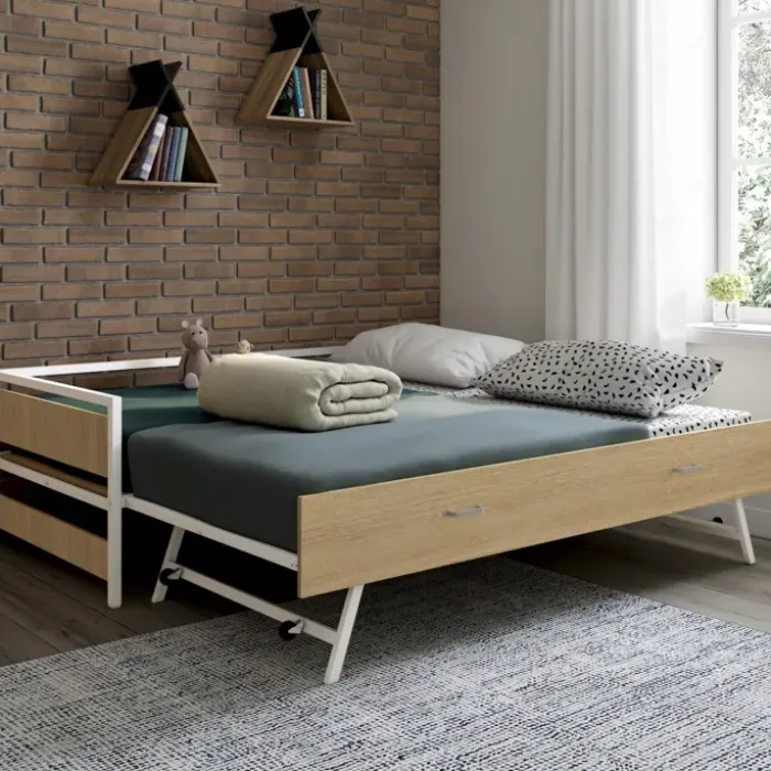 Lit banquette convertible style industriel