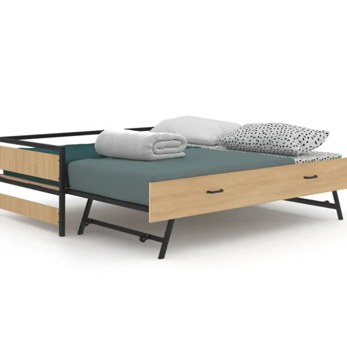Lit banquette convertible 2 places industriel