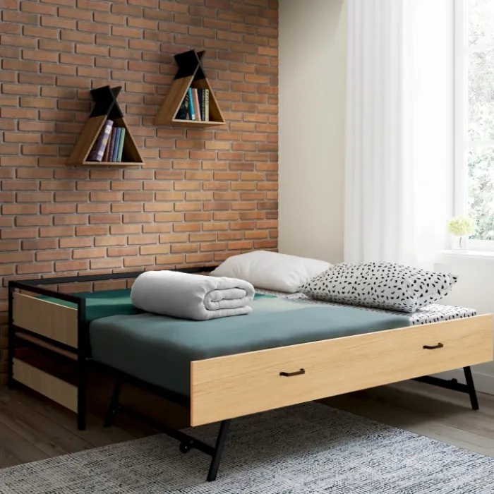 Lit banquette convertible 2 places industriel