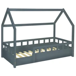 Lit cabane gris